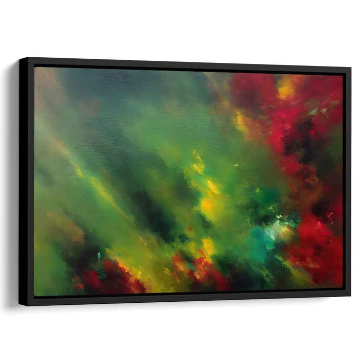 Colorful Dream Awakening: Vivid Abstract Impressionist Canvas Art
