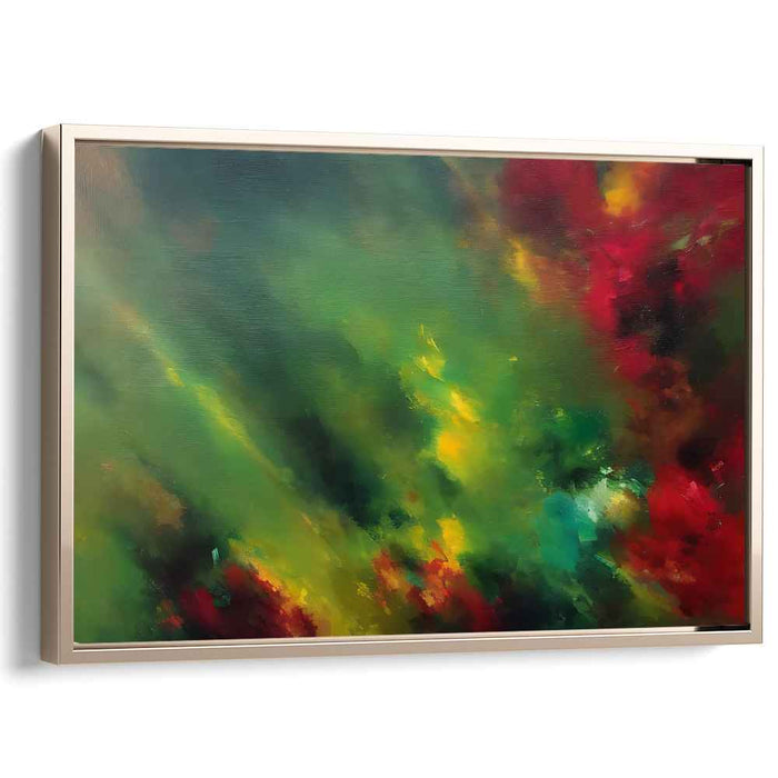 Colorful Dream Awakening: Vivid Abstract Impressionist Canvas Art
