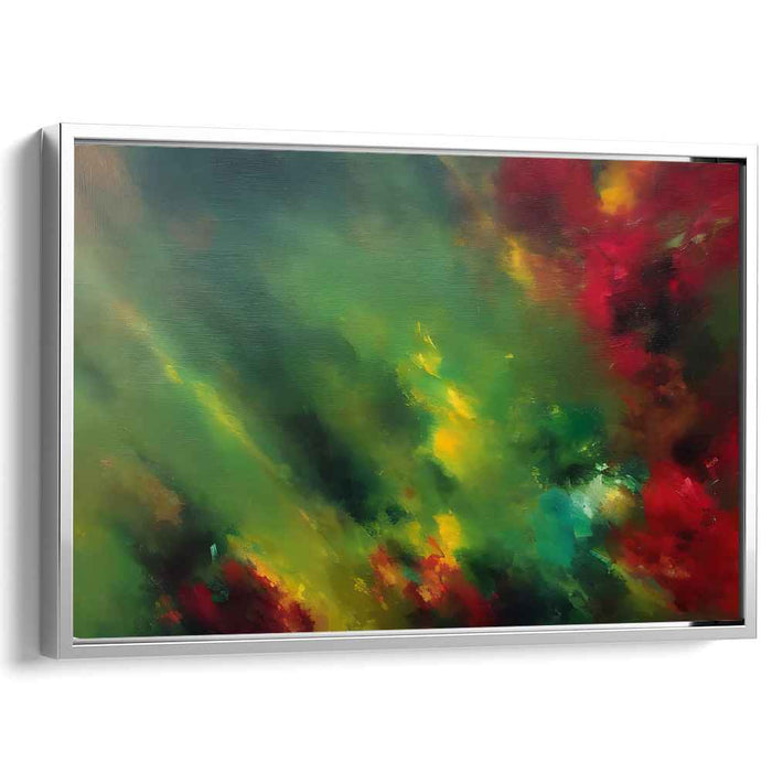 Colorful Dream Awakening: Vivid Abstract Impressionist Canvas Art