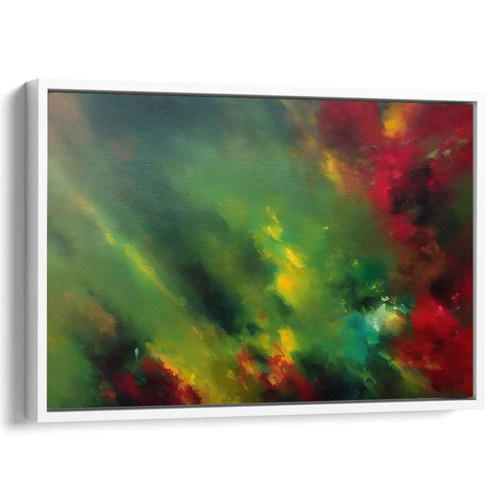 Colorful Dream Awakening: Vivid Abstract Impressionist Canvas Art