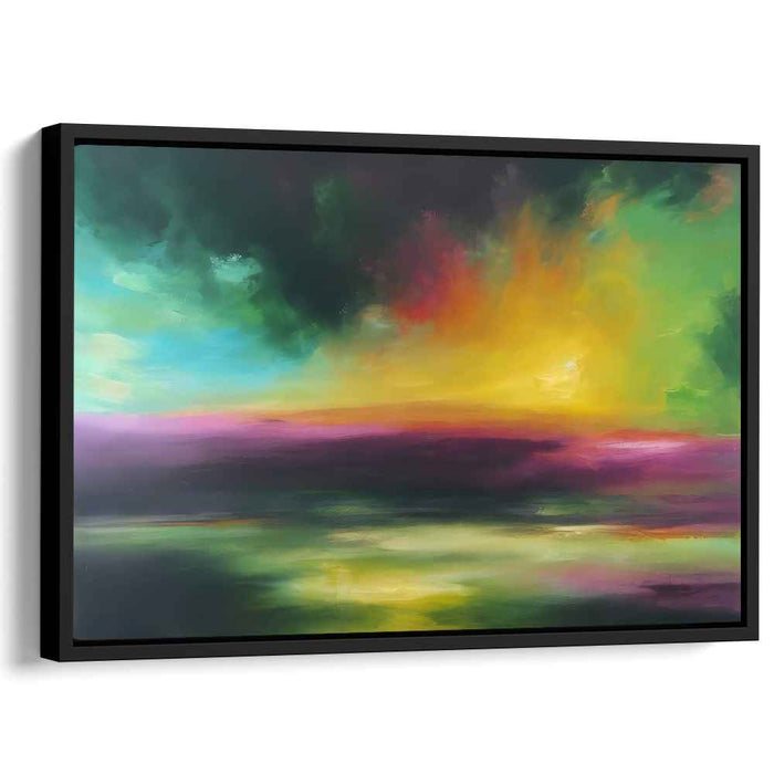 Green Abstract Print #105