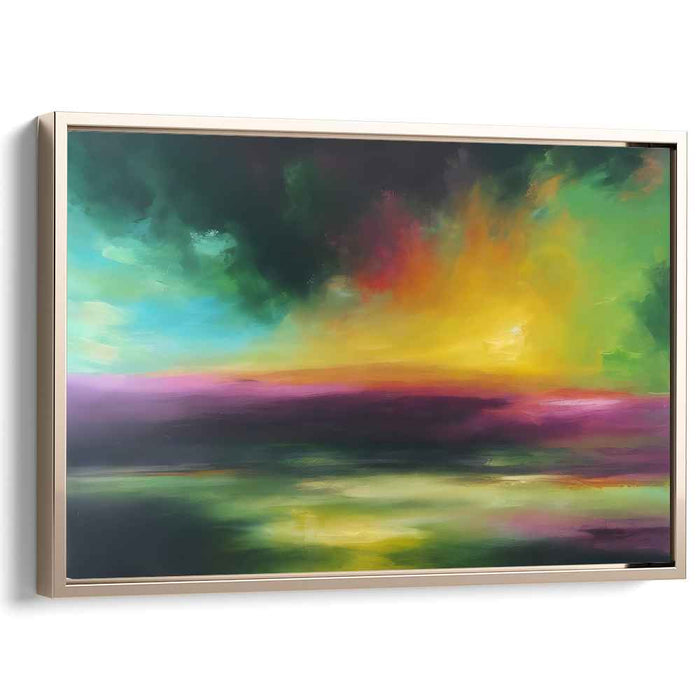 Green Abstract Print #105