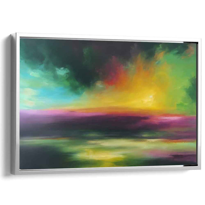 Green Abstract Print #105