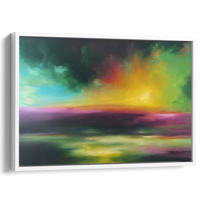 Green Abstract Print #105