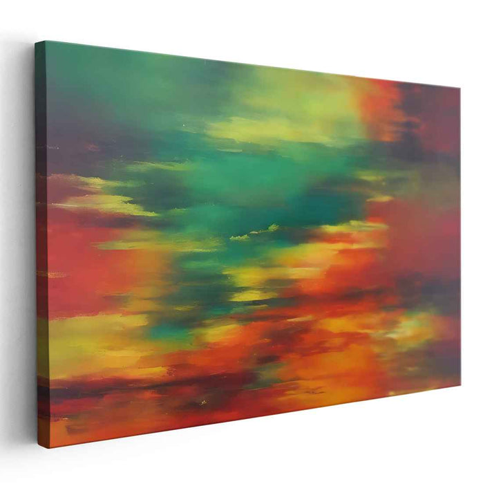 Green Abstract Print #113