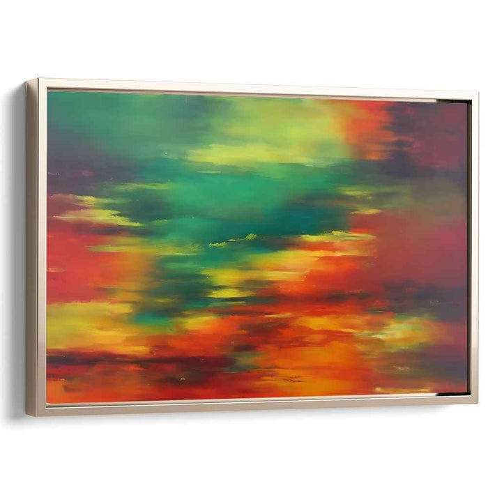 Green Abstract Print #113