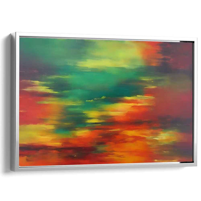 Green Abstract Print #113