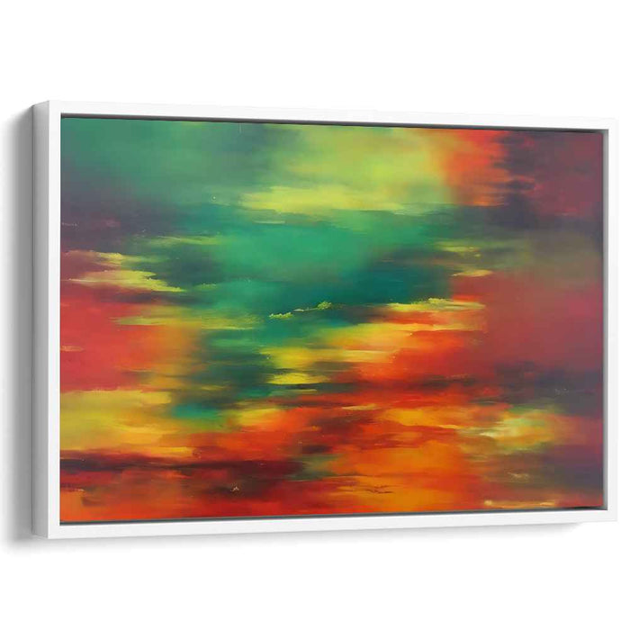 Green Abstract Print #113