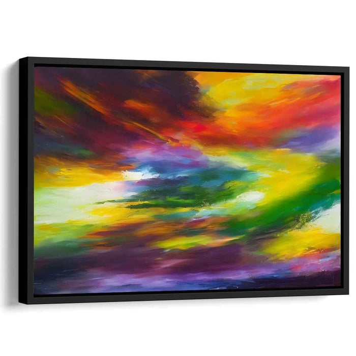Abstract Dalliance: A Vivid Abstract Exploration Canvas Art Print