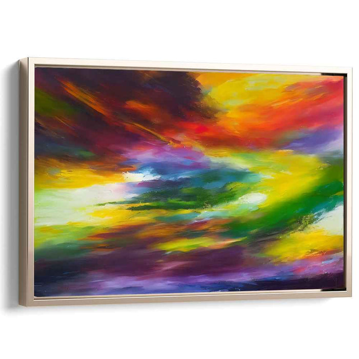 Abstract Dalliance: A Vivid Abstract Exploration Canvas Art Print