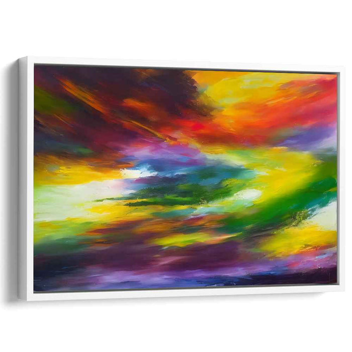 Abstract Dalliance: A Vivid Abstract Exploration Canvas Art Print
