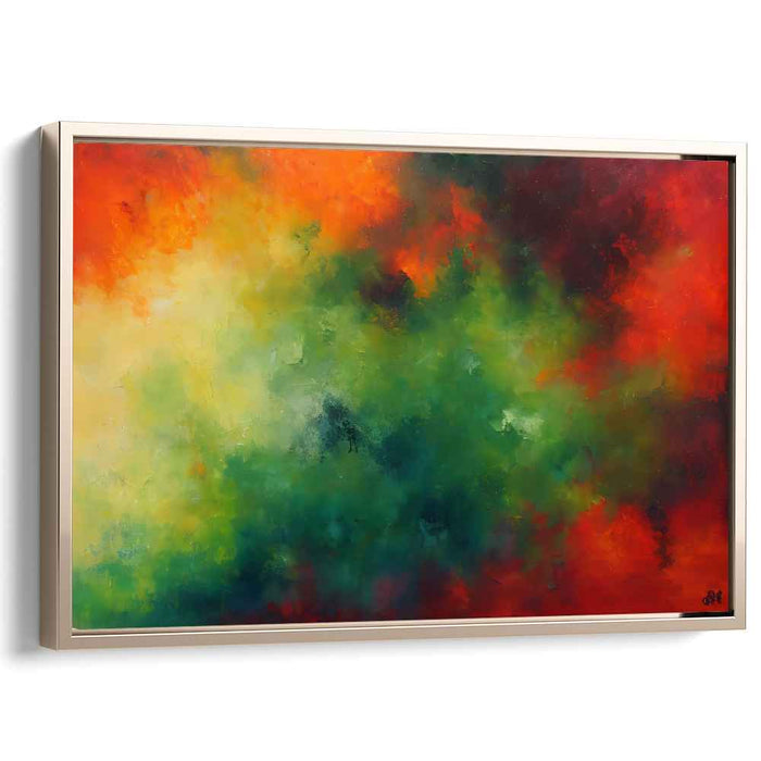 Green Abstract Print #123