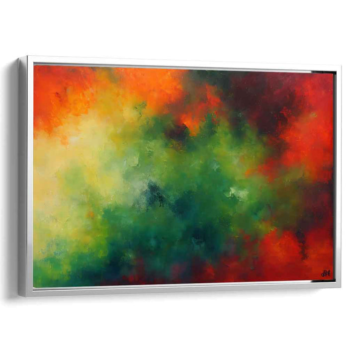 Green Abstract Print #123