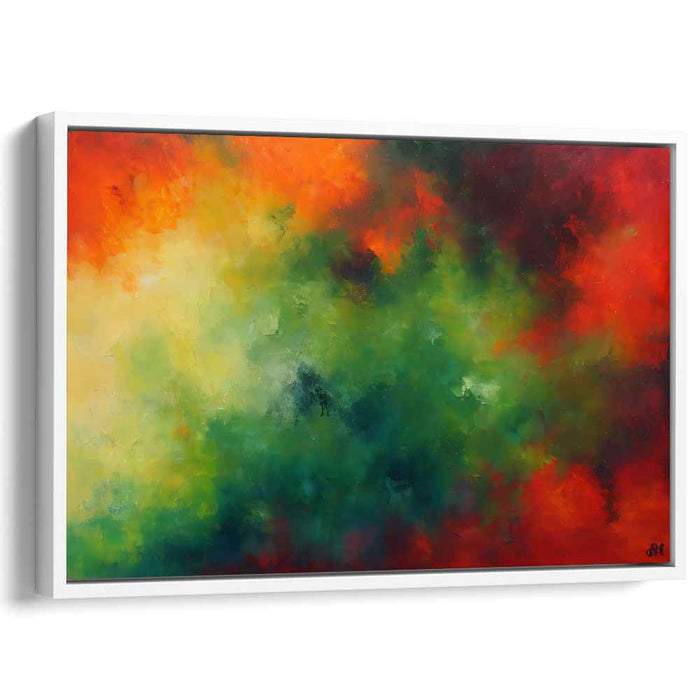 Green Abstract Print #123