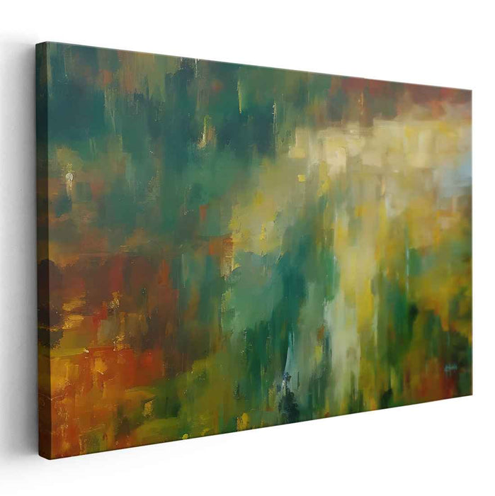 Ethereal Motion Study: Abstract Expressionist Landscape Canvas Art Print