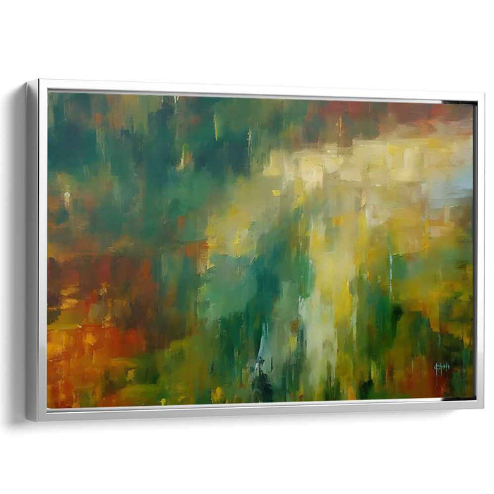 Ethereal Motion Study: Abstract Expressionist Landscape Canvas Art Print