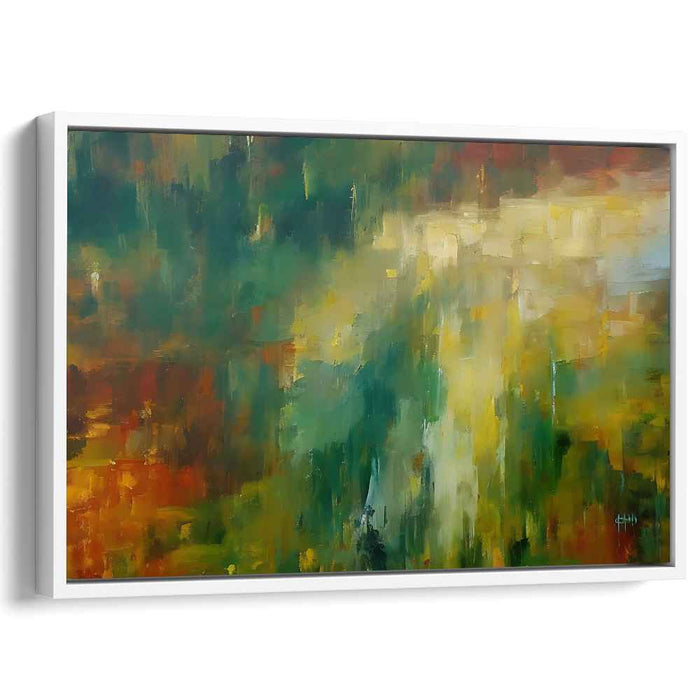 Ethereal Motion Study: Abstract Expressionist Landscape Canvas Art Print