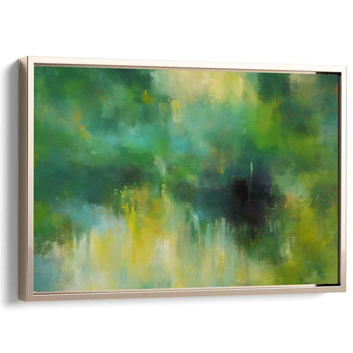 Green Abstract Print #129