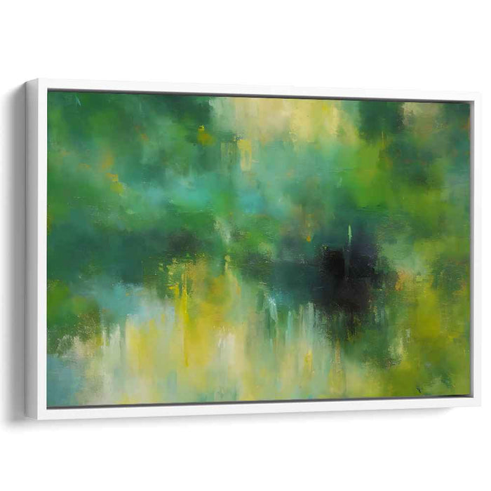 Green Abstract Print #129