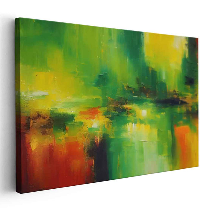 Green Abstract Print #138