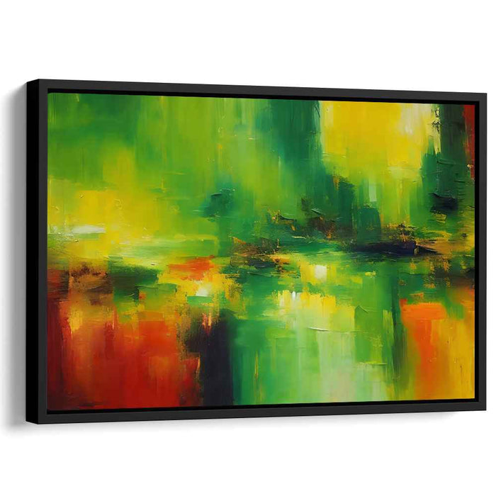 Green Abstract Print #138