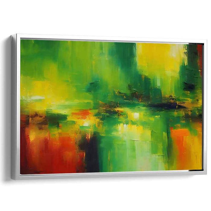 Green Abstract Print #138