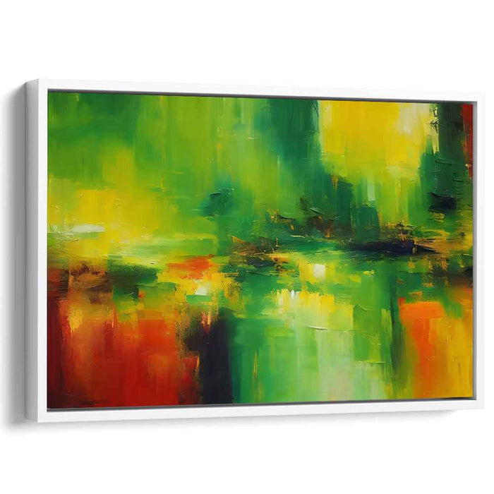 Green Abstract Print #138