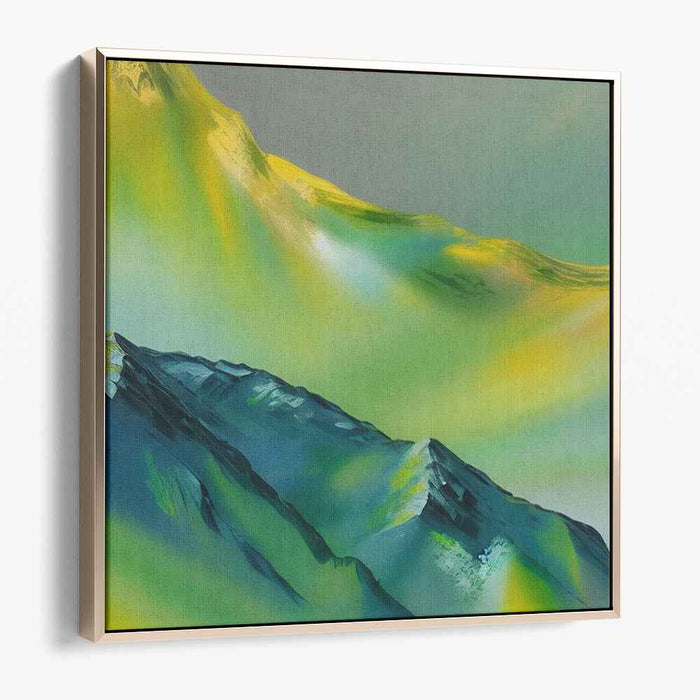 Wandering Dreamscape Fades: Surreal Mountain Landscape Canvas Art Print