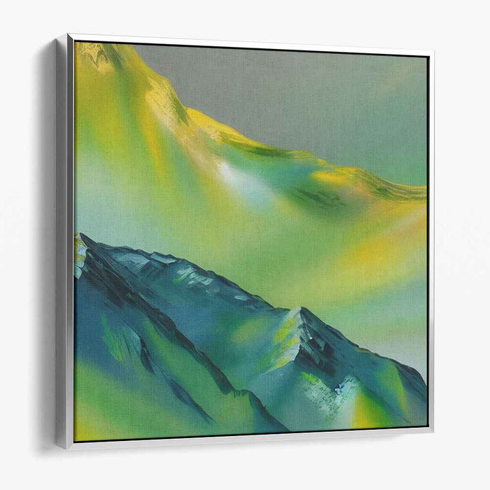 Wandering Dreamscape Fades: Surreal Mountain Landscape Canvas Art Print