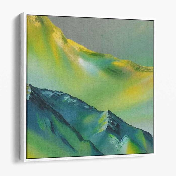 Wandering Dreamscape Fades: Surreal Mountain Landscape Canvas Art Print
