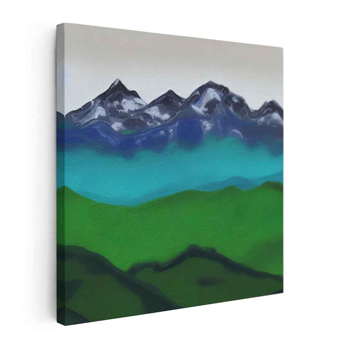 Green Abstract Mountain #008