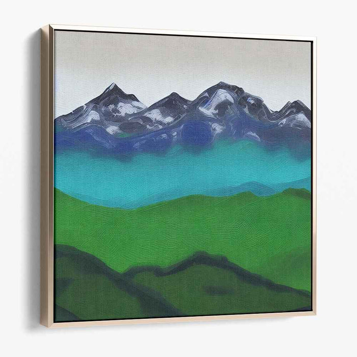 Green Abstract Mountain #008