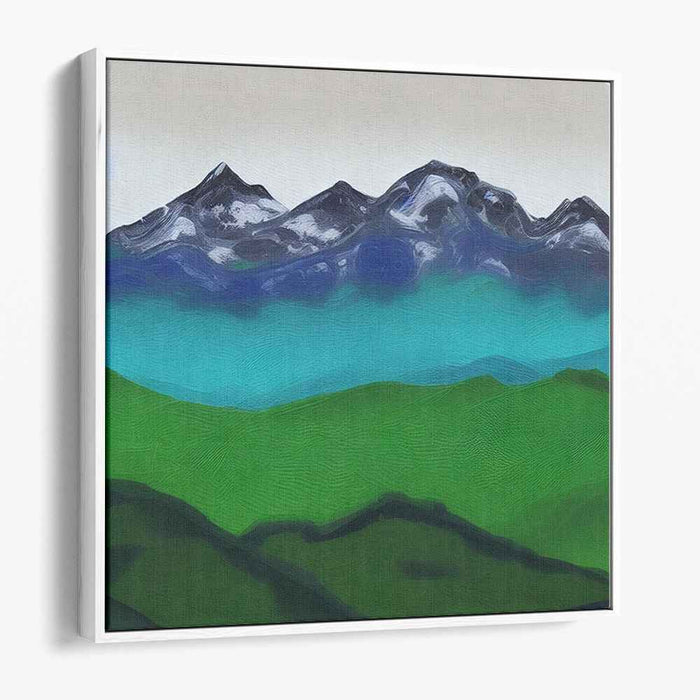 Green Abstract Mountain #008