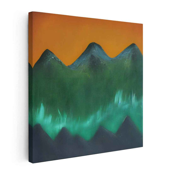 Illuminated Terrain: Luminous Landscape Oil Painting