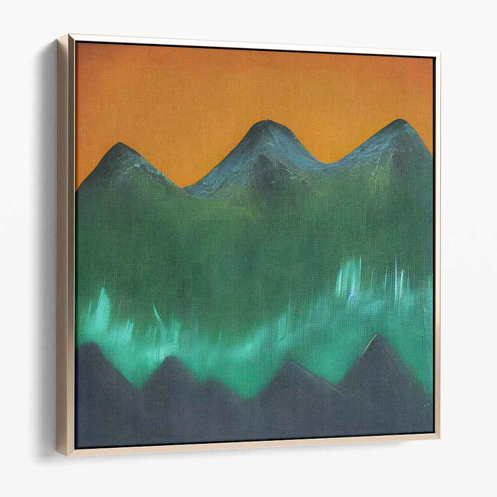 Illuminated Terrain: Luminous Landscape Oil Painting