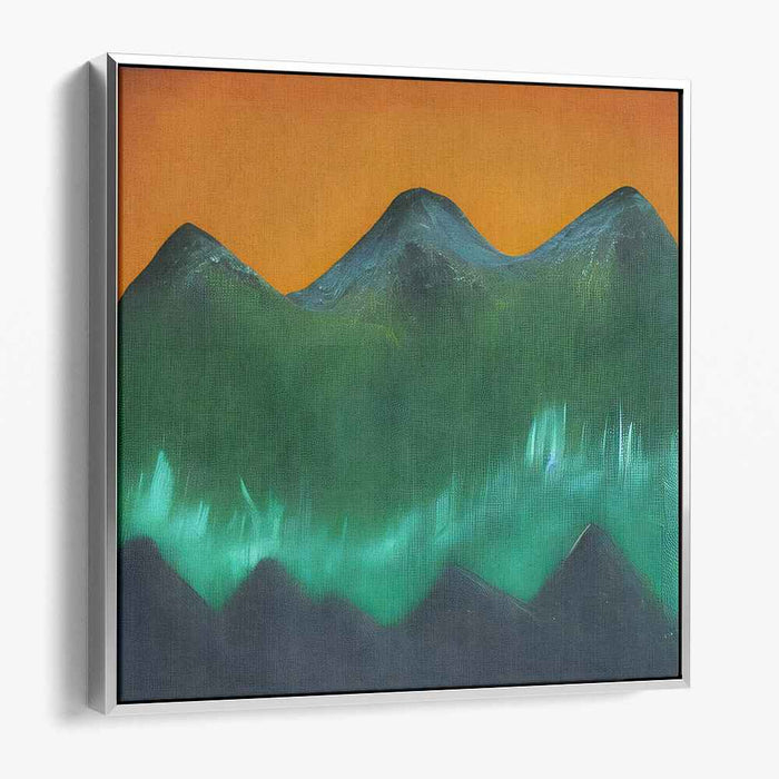 Illuminated Terrain: Luminous Landscape Oil Painting