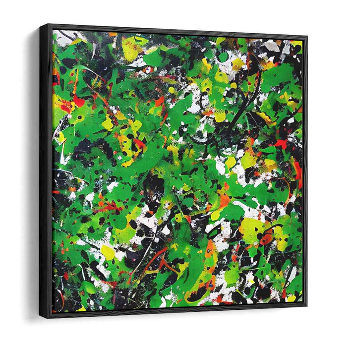 Chromatic Melody: Abstract Splatter Canvas Art