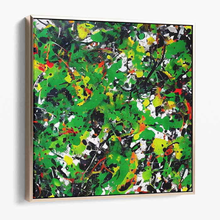 Chromatic Melody: Abstract Splatter Canvas Art