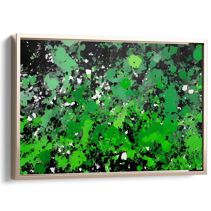 Green Abstract Splatter #102