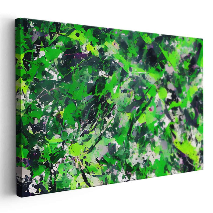 Green Abstract Splatter #105