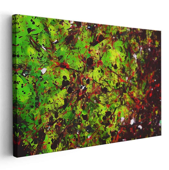 Green Abstract Splatter #114