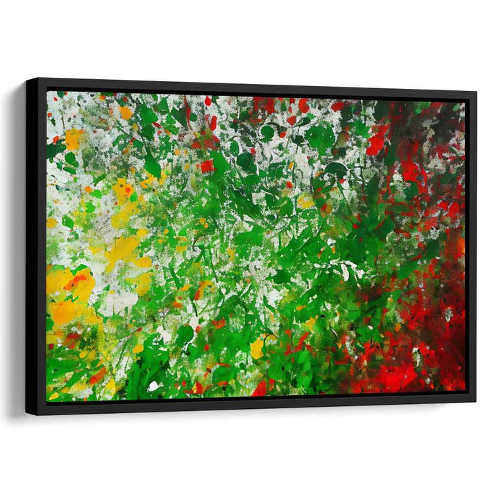 Colorful Chaos Harmonies: A Symphony of Splattered Colors Canvas Art