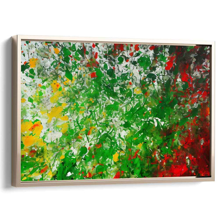 Colorful Chaos Harmonies: A Symphony of Splattered Colors Canvas Art