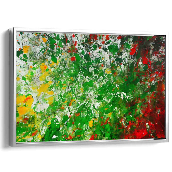 Colorful Chaos Harmonies: A Symphony of Splattered Colors Canvas Art