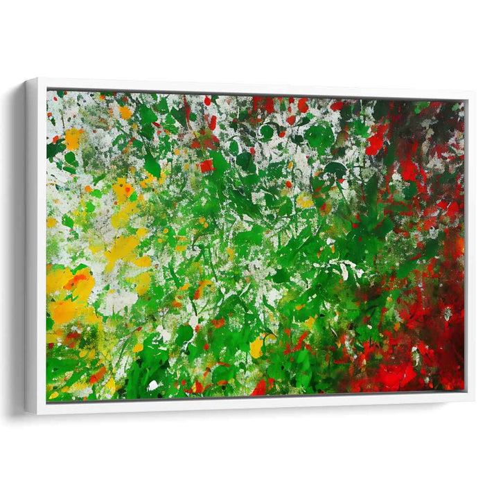 Colorful Chaos Harmonies: A Symphony of Splattered Colors Canvas Art