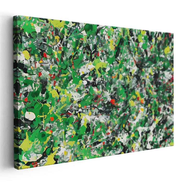Green Abstract Splatter #123