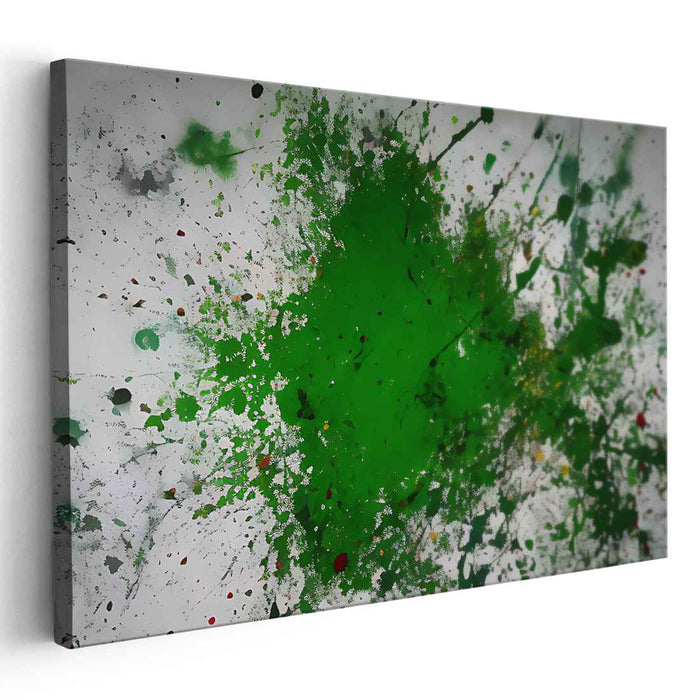 Green Abstract Splatter #124