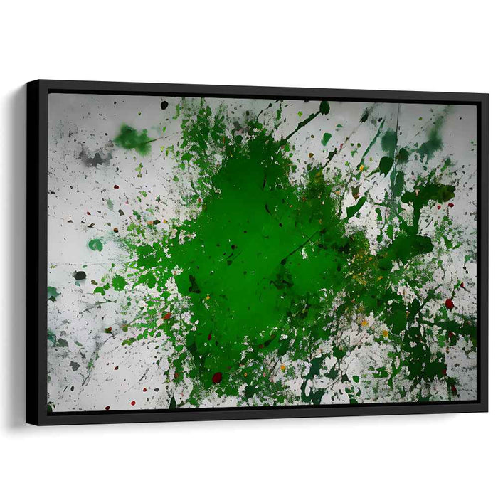 Green Abstract Splatter #124