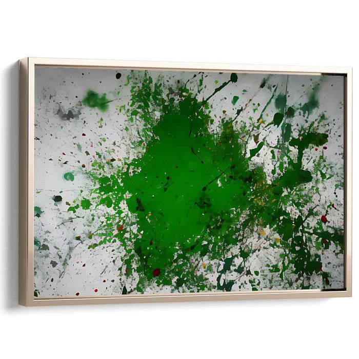 Green Abstract Splatter #124