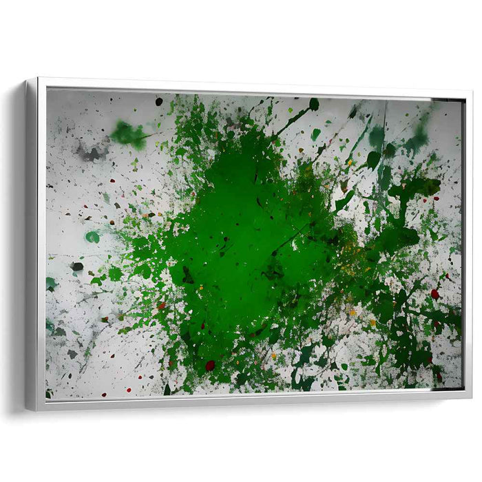 Green Abstract Splatter #124